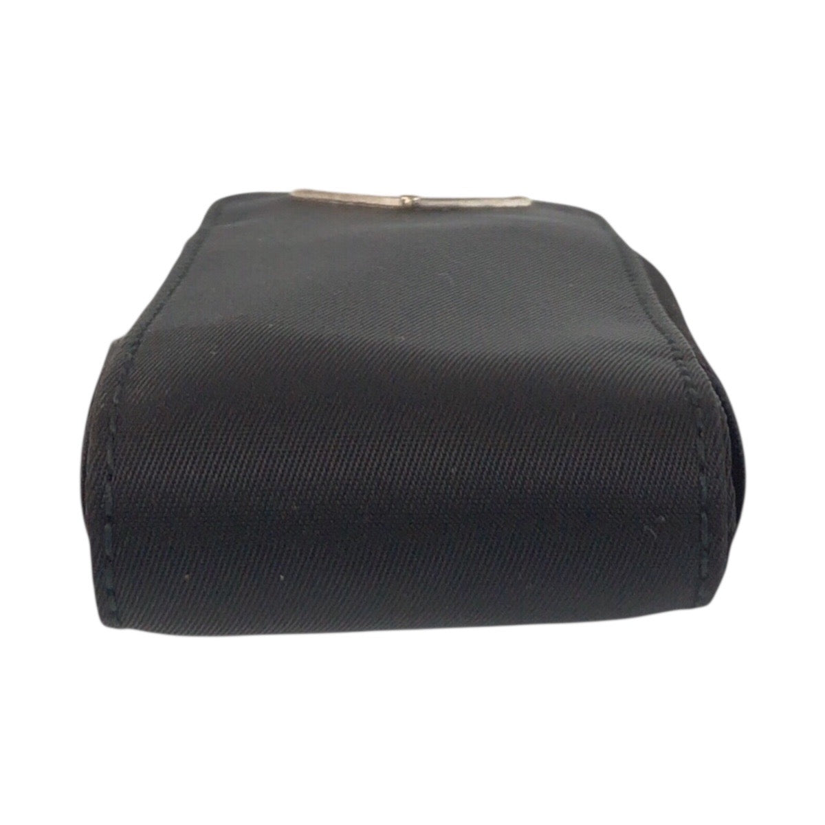 22171
PRADA プラダ 三角ロゴプレート テスート ブラック 黒 シルバー金具 ナイロン 小物ケース マルチケース アイコスケース レディース A2