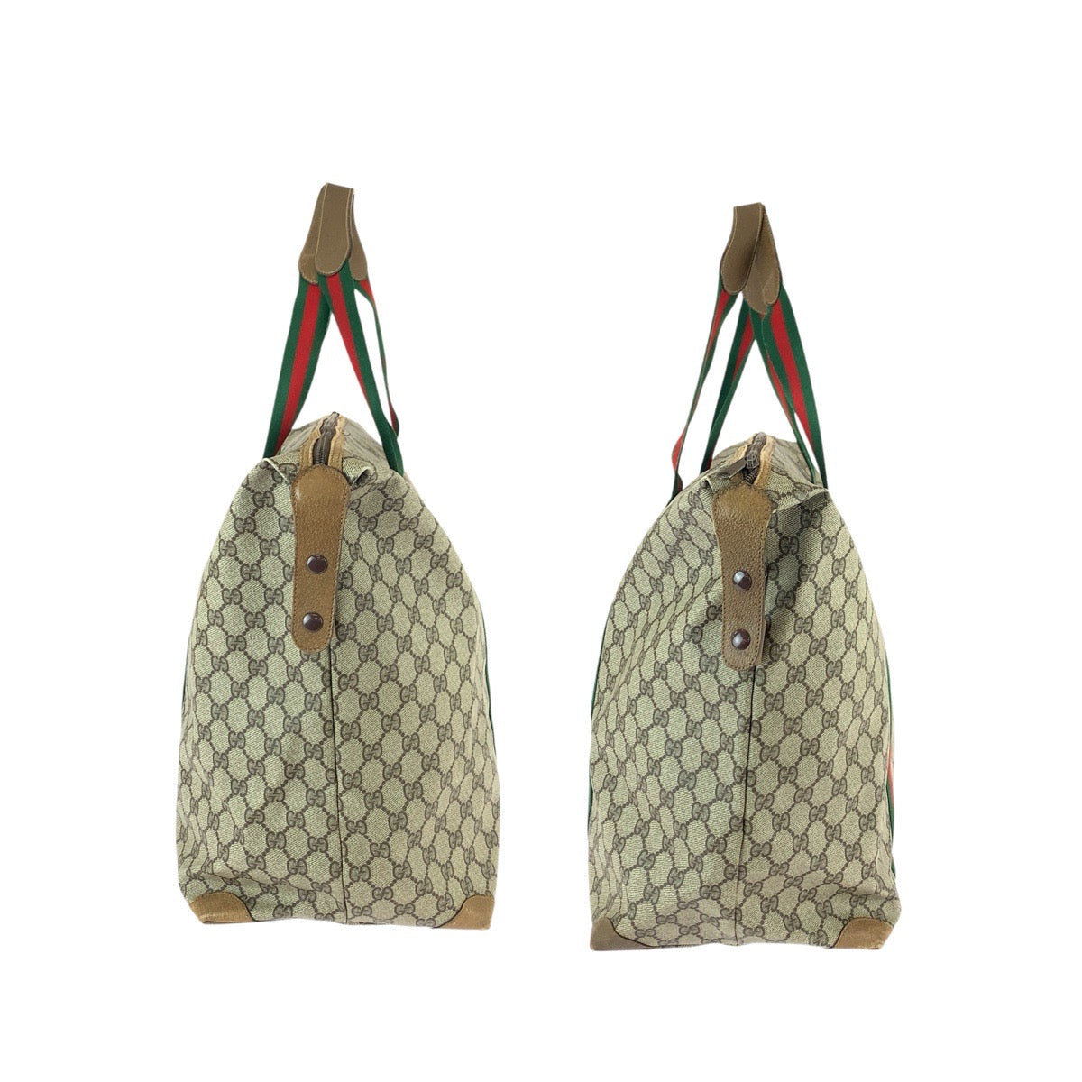 22175
GUCCI グッチ ヴィンテージ シェリーライン オールドグッチ ベージュ ブラウン GGスプリームキャンバス / レザー 89.19.012 ボストンバッグ トラベルバッグ ショルダーバッグ レディース ABP45