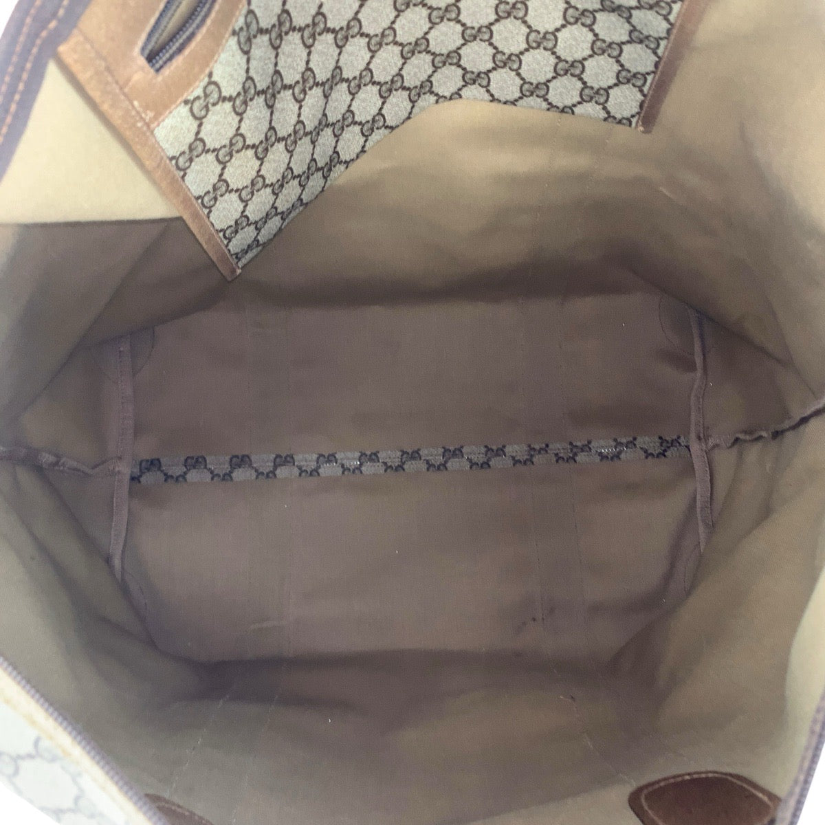 22175
GUCCI グッチ ヴィンテージ シェリーライン オールドグッチ ベージュ ブラウン GGスプリームキャンバス / レザー 89.19.012 ボストンバッグ トラベルバッグ ショルダーバッグ レディース ABP45