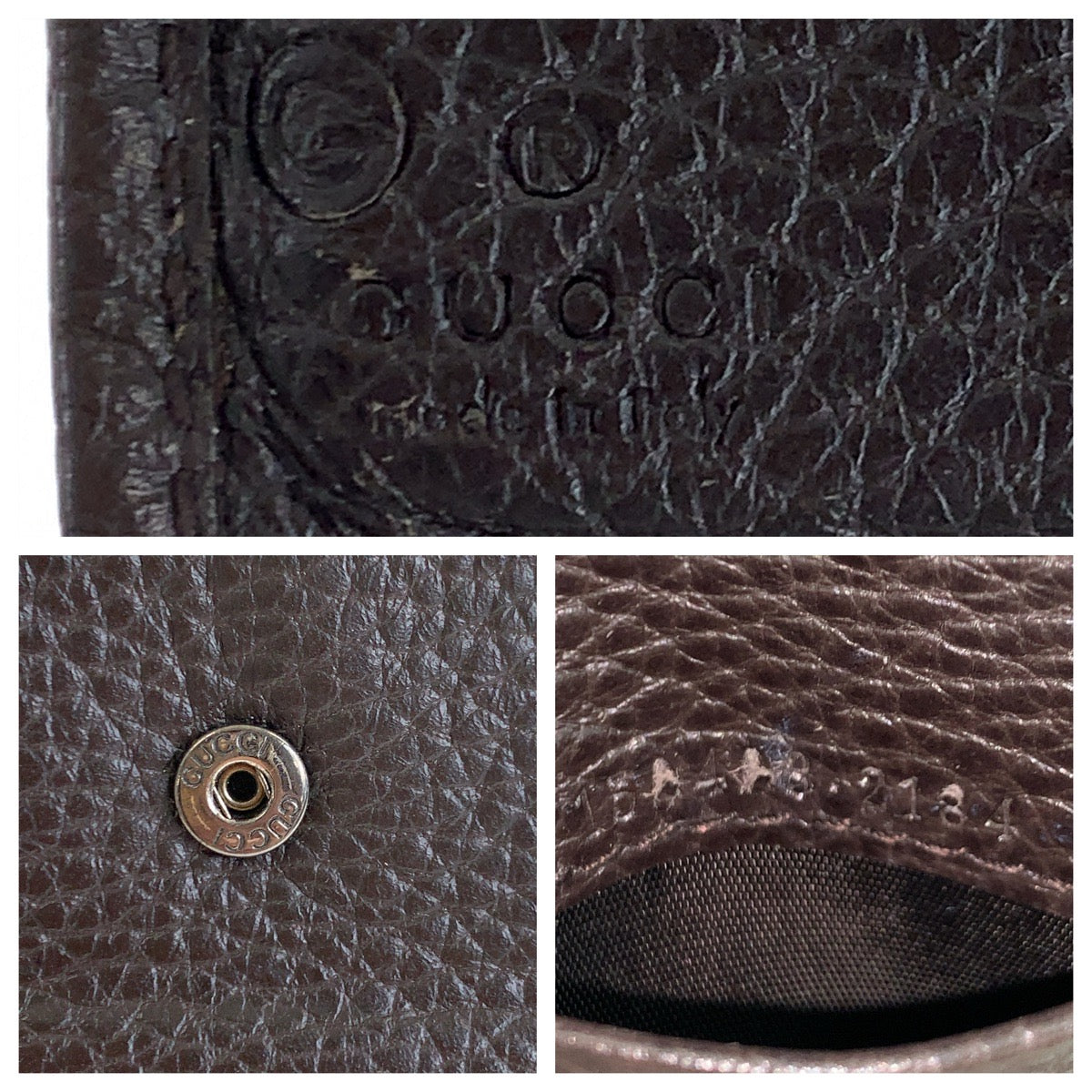 22180
GUCCI グッチ ブラウン ダークブラウン GGキャンバス 150403 2184 折財布 コンパクトウォレット メンズ B2