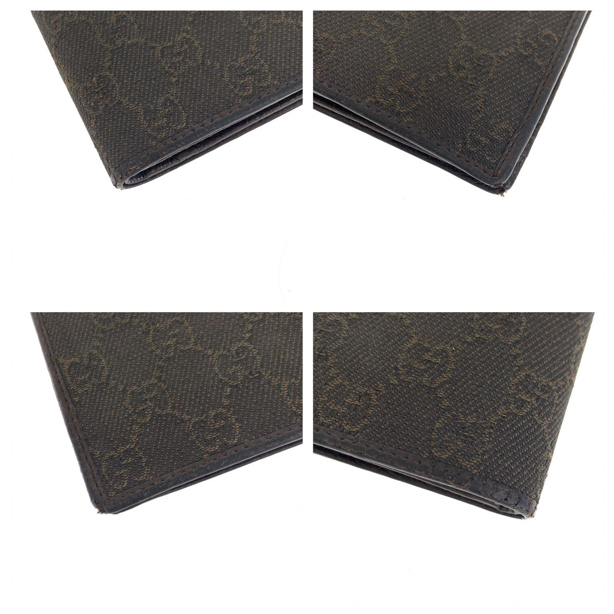 22180
GUCCI グッチ ブラウン ダークブラウン GGキャンバス 150403 2184 折財布 コンパクトウォレット メンズ B2
