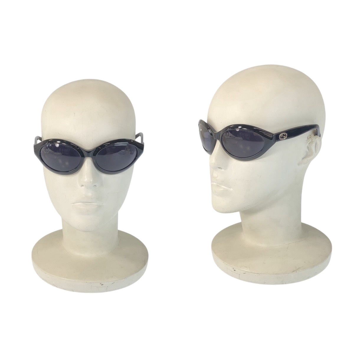 22182
GUCCI グッチ インターロッキング ブラック 黒 シルバー金具 プラスチック GG 2402/N/S 807 61□19 サングラス 男女兼用 オーバル レディース AB7