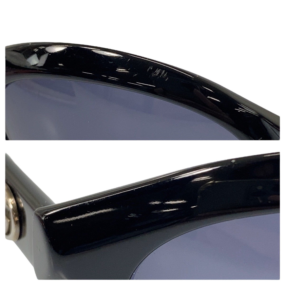 22182
GUCCI グッチ インターロッキング ブラック 黒 シルバー金具 プラスチック GG 2402/N/S 807 61□19 サングラス 男女兼用 オーバル レディース AB7