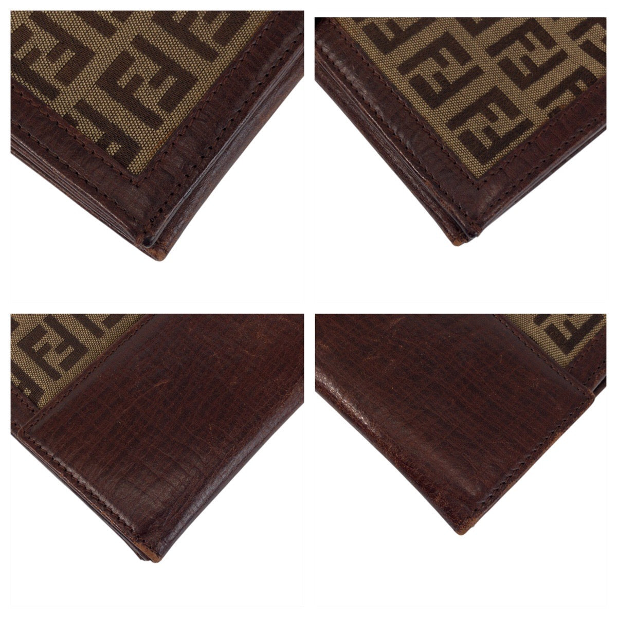 22184
FENDI フェンディ ズッカ ブラウン ベージュ ゴールド金具 レザー / キャンバス 89179 長財布 ロングウォレット レディース AB5