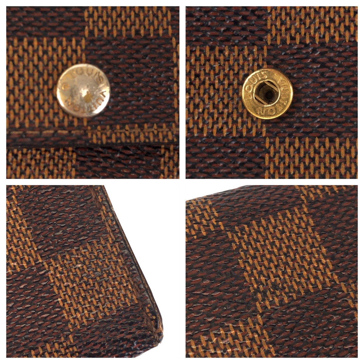 22185
LOUIS VUITTON ルイヴィトン ダミエ ミュルティクレ 6 ブラウン ゴールド金具 PVC N62630 キーケース 6連 男女兼用 レディース AB3