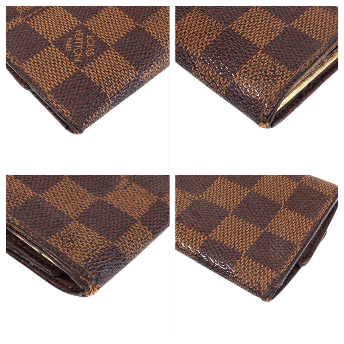 22185
LOUIS VUITTON ルイヴィトン ダミエ ミュルティクレ 6 ブラウン ゴールド金具 PVC N62630 キーケース 6連 男女兼用 レディース AB3