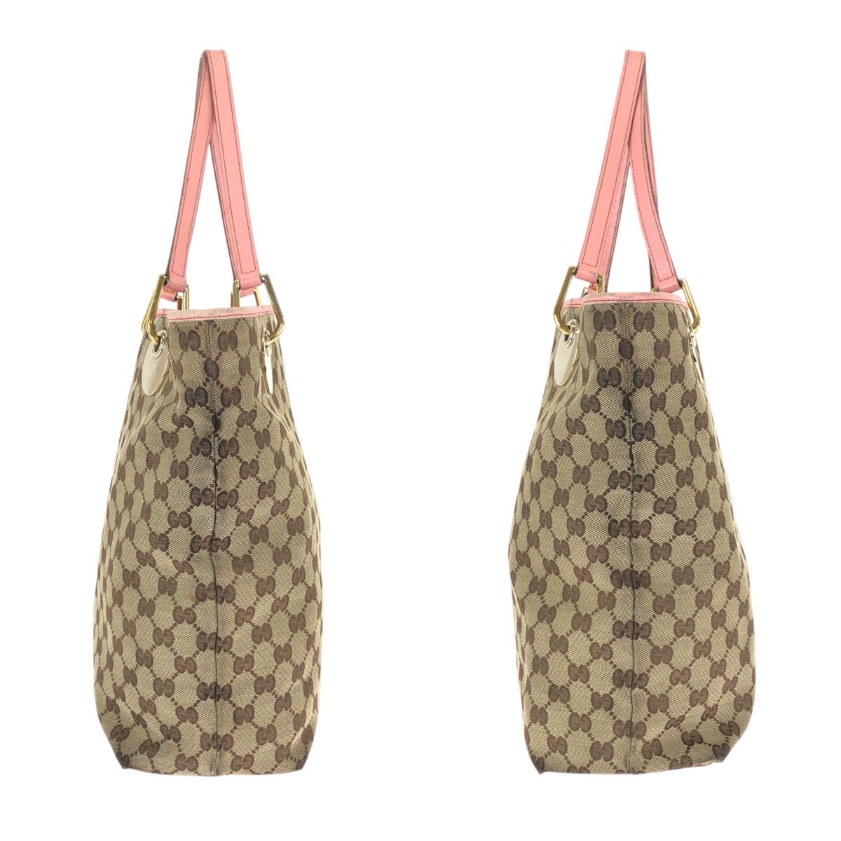 22187
GUCCI グッチ ブラウン ベージュ ピンク GGキャンバス / レザー 120836 トートバッグ ショルダーバッグ レディース AB10