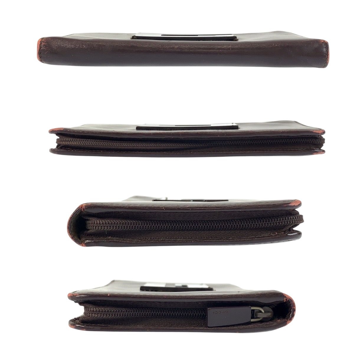 22189
GUCCI グッチ Gロゴ パープル レザー 035 0416 1978 長財布 ロングウォレット レディース B1