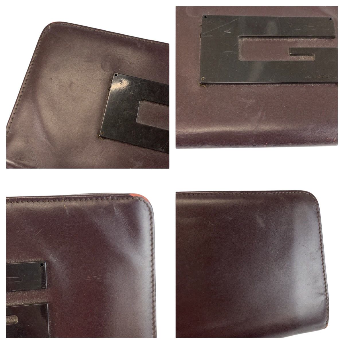 22189
GUCCI グッチ Gロゴ パープル レザー 035 0416 1978 長財布 ロングウォレット レディース B1