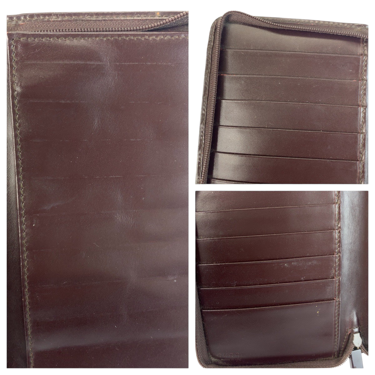 22189
GUCCI グッチ Gロゴ パープル レザー 035 0416 1978 長財布 ロングウォレット レディース B1