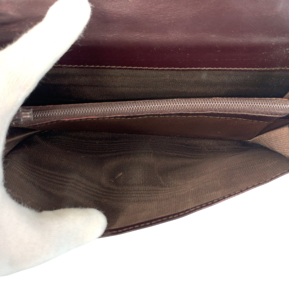 22189
GUCCI グッチ Gロゴ パープル レザー 035 0416 1978 長財布 ロングウォレット レディース B1