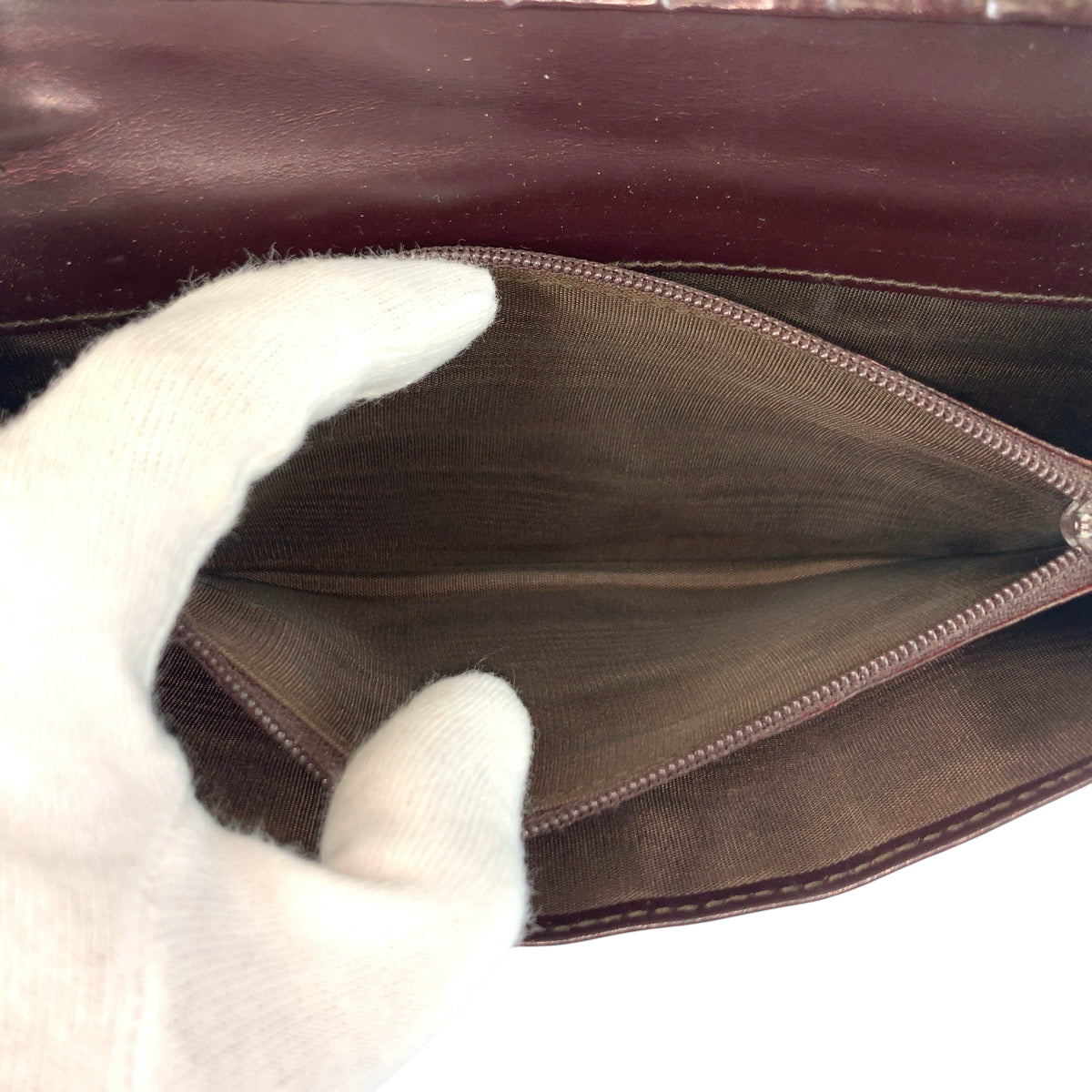 22189
GUCCI グッチ Gロゴ パープル レザー 035 0416 1978 長財布 ロングウォレット レディース B1