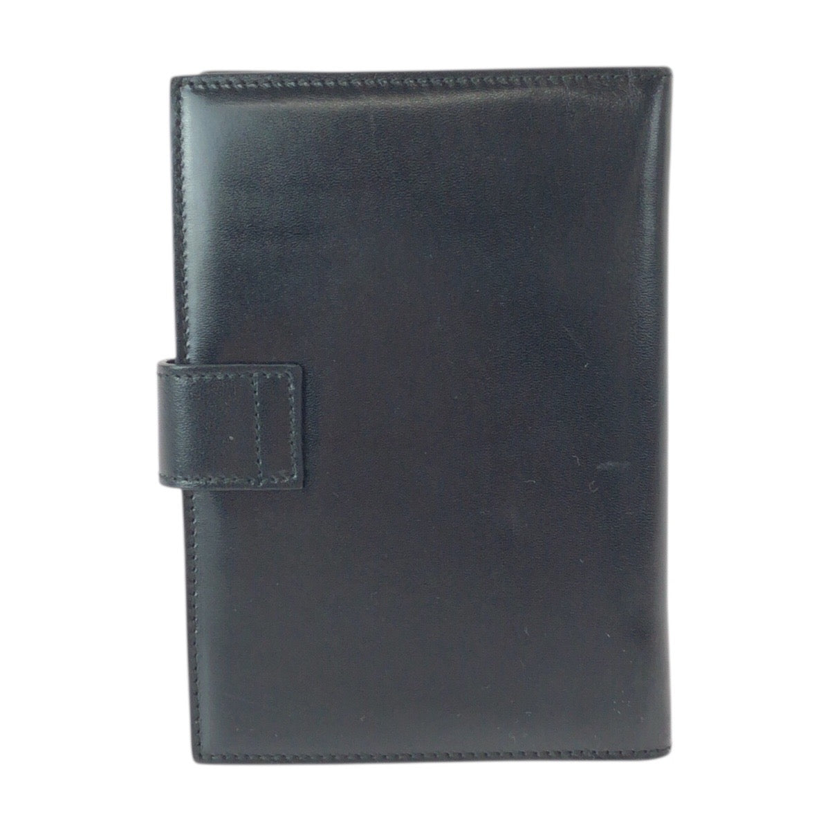 22190
GUCCI Black Silver Hardware Leather 031 0416 1066 Agenda Cover Men's ABP7