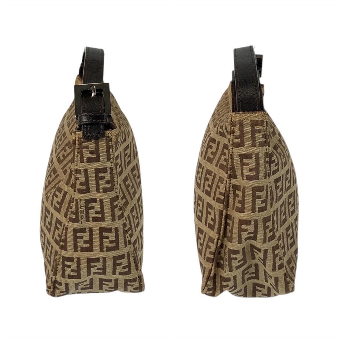 22192
FENDI フェンディ ズッキーノ ベージュ ブラウン シルバー金具 キャンバス / レザー 22288N0001019 ハンドバッグ レディース ABP35