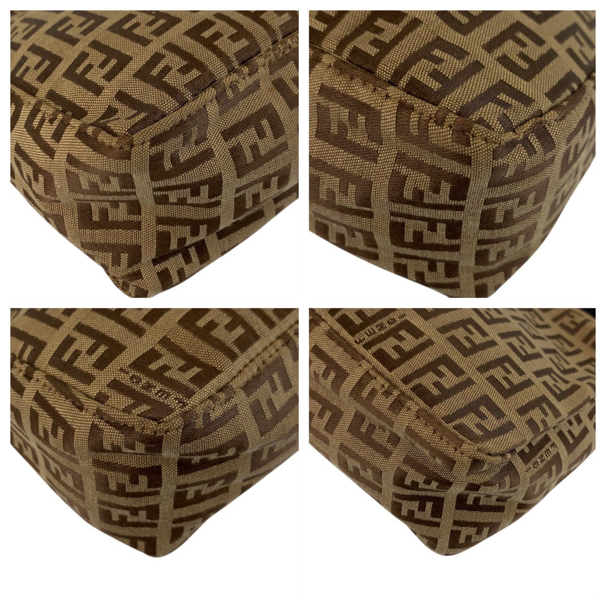 22192
FENDI フェンディ ズッキーノ ベージュ ブラウン シルバー金具 キャンバス / レザー 22288N0001019 ハンドバッグ レディース ABP35