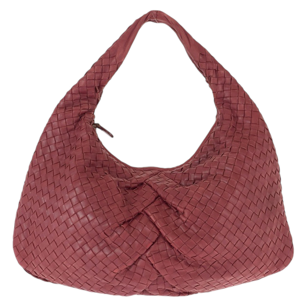 22194
BOTTEGAVENETA ボッテガヴェネタ イントレチャート ホーボー ワインレッド ボルドー ゴールド金具 レザー 115653 ショルダーバッグ ハンドバッグ レディース ABP
