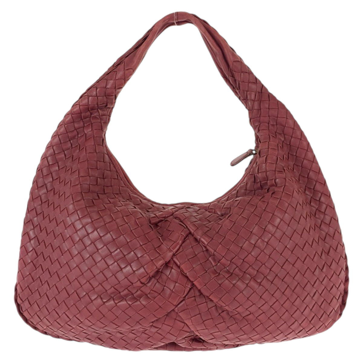 22194
BOTTEGAVENETA ボッテガヴェネタ イントレチャート ホーボー ワインレッド ボルドー ゴールド金具 レザー 115653 ショルダーバッグ ハンドバッグ レディース ABP