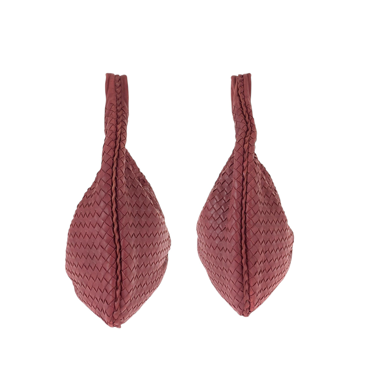 22194
BOTTEGAVENETA ボッテガヴェネタ イントレチャート ホーボー ワインレッド ボルドー ゴールド金具 レザー 115653 ショルダーバッグ ハンドバッグ レディース ABP