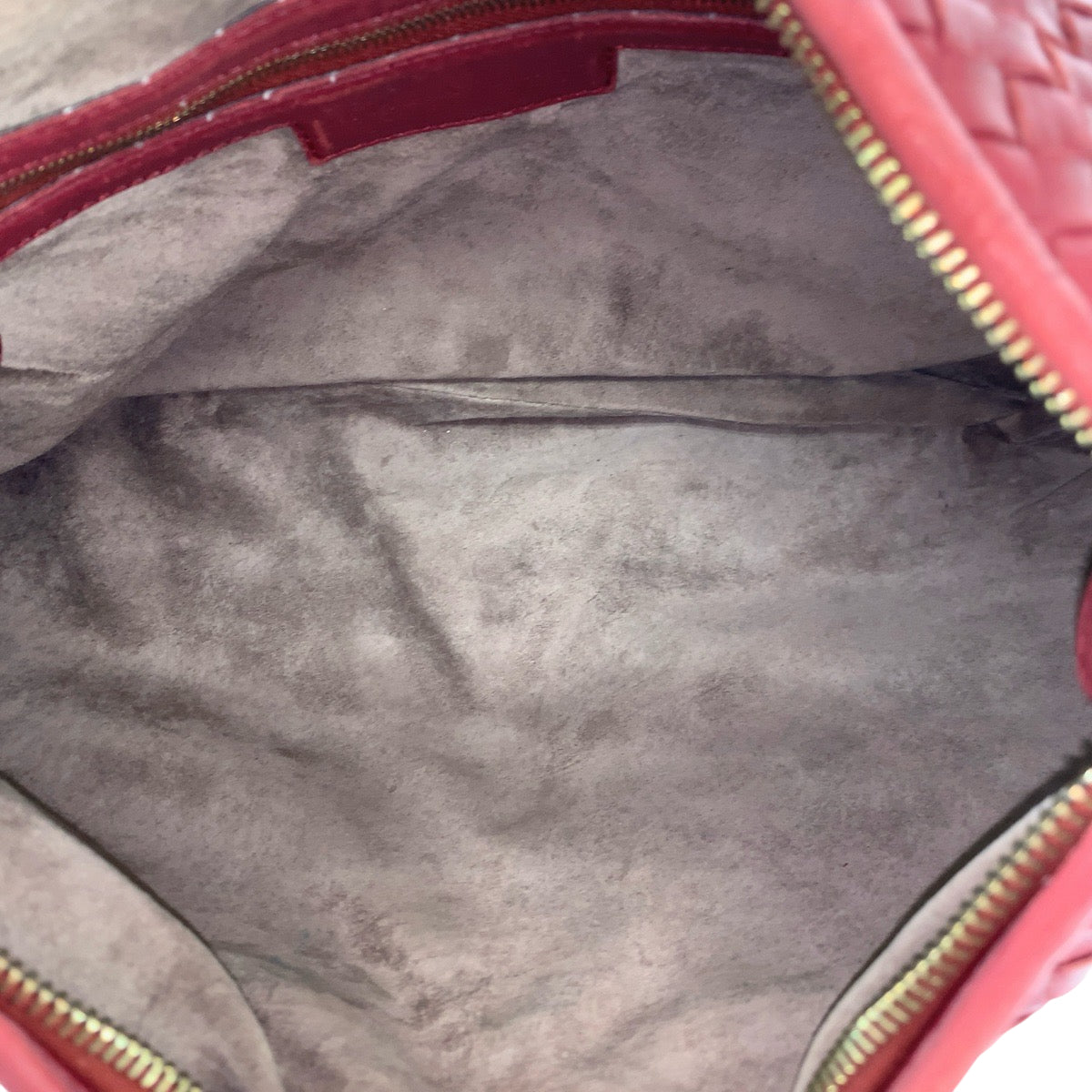 22194
BOTTEGAVENETA ボッテガヴェネタ イントレチャート ホーボー ワインレッド ボルドー ゴールド金具 レザー 115653 ショルダーバッグ ハンドバッグ レディース ABP