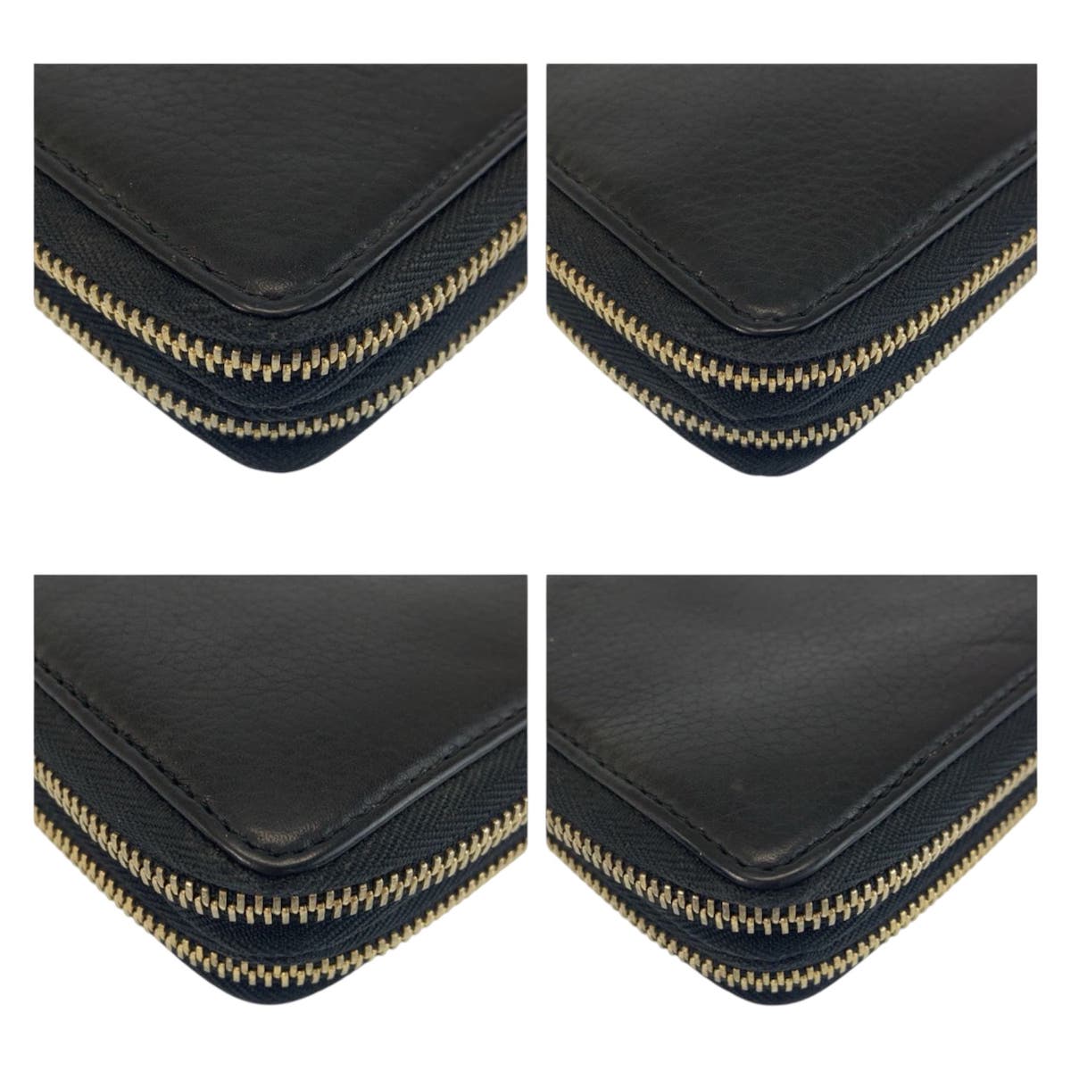22195
GUCCI グッチ ソーホー ブラック 黒 ゴールド金具 レザー 306118 長財布 オーガナイザー トラベルドキュメントケース メンズ AB