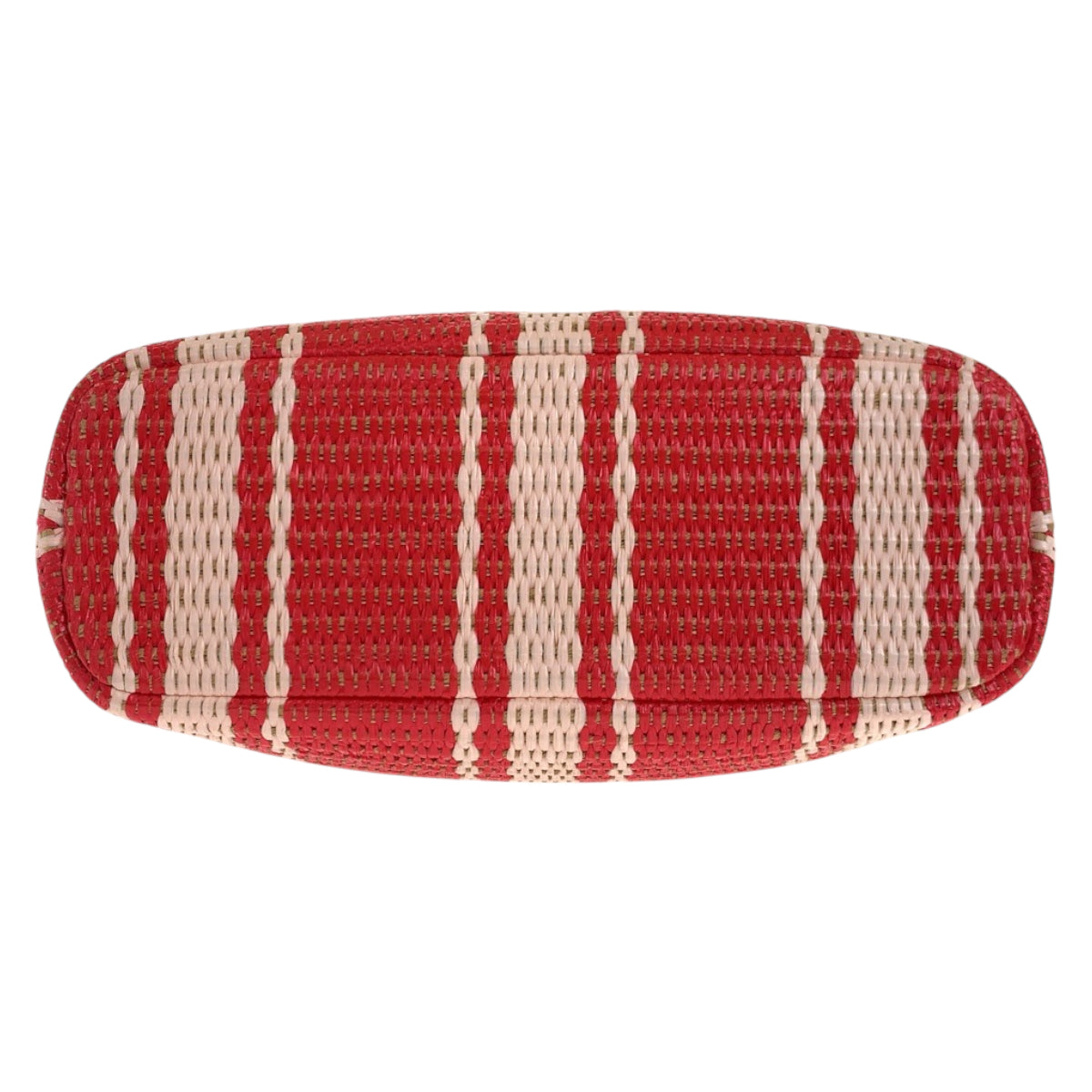 22200
Kate Spade Scrunched Beach Chair Stripe Straw Convertible Red Pink Gold Hardware Straw KB584S1008 Chain Shoulder Bag Pochette Ladies A10