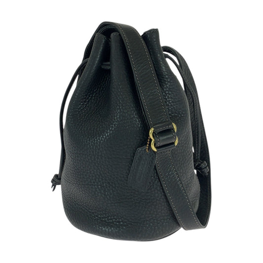 22201
COACH コーチ ヴィンテージ オールドコーチ 巾着 ブラック 黒 ゴールド金具 レザー 4905 ショルダーバッグ 男女兼用 レディース ABP10