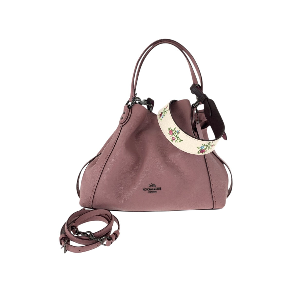 22202
COACH コーチ イーディー 28 ピンク ガンメタ金具 レザー 57124 トートバッグ ハンドバッグ ショルダーバッグ レディース ABP12