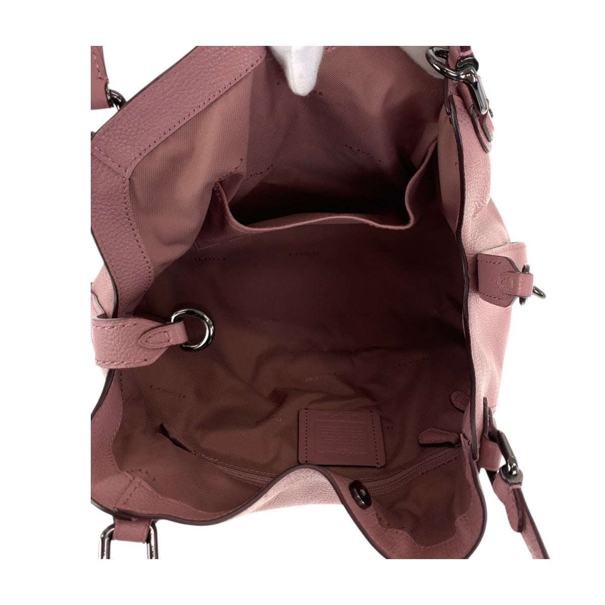 22202
COACH コーチ イーディー 28 ピンク ガンメタ金具 レザー 57124 トートバッグ ハンドバッグ ショルダーバッグ レディース ABP12