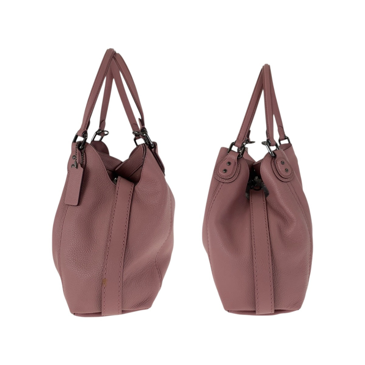 22202
COACH コーチ イーディー 28 ピンク ガンメタ金具 レザー 57124 トートバッグ ハンドバッグ ショルダーバッグ レディース ABP12