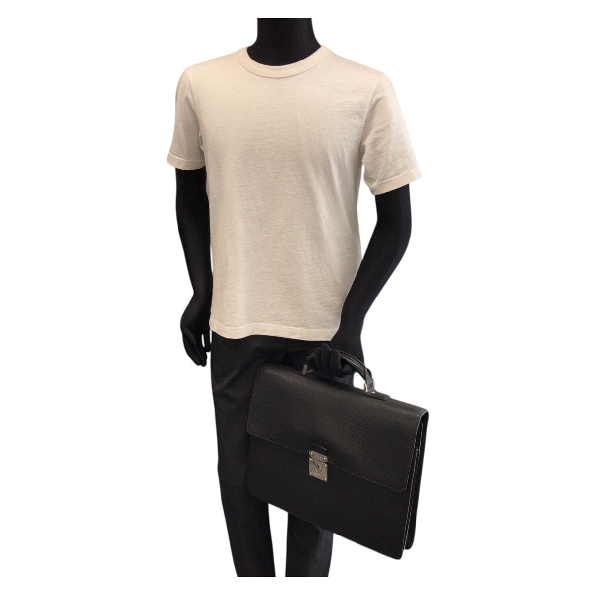 22206
LOUIS VUITTON ルイヴィトン エピ ラギート ブラック 黒 シルバー金具 エピレザー M54552 ビジネスバッグ ブリーフケース ハンドバッグ メンズ ABP40