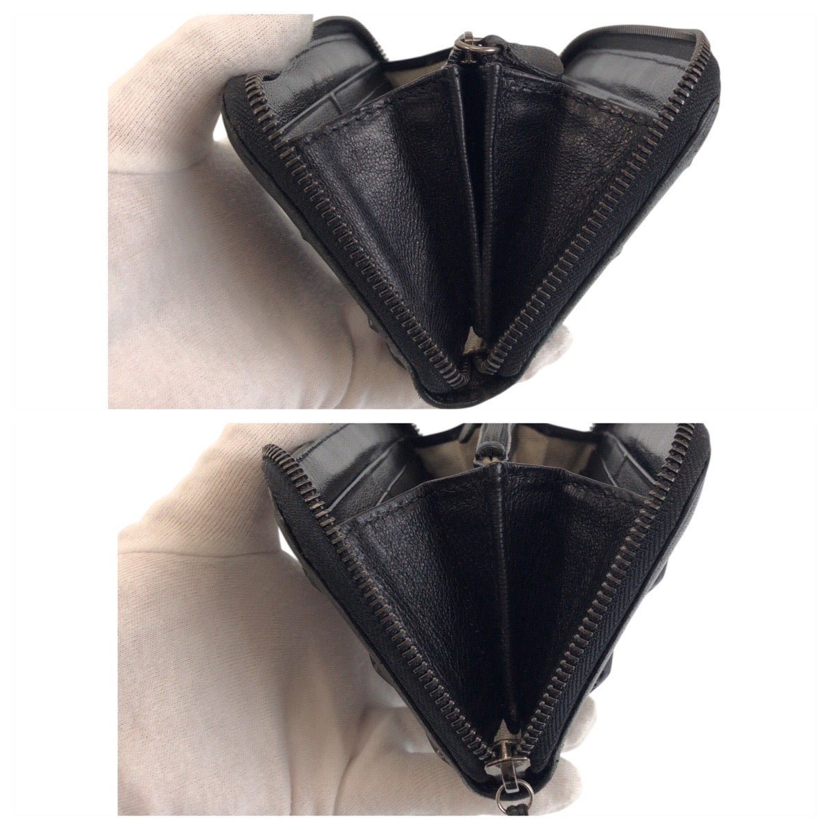 22207
JIMMY CHOO ジミーチュウ スタースタッズ ブラック 黒 シルバー金具 レザー 4BVZ0M 長財布 ロングウォレット レディース AB7