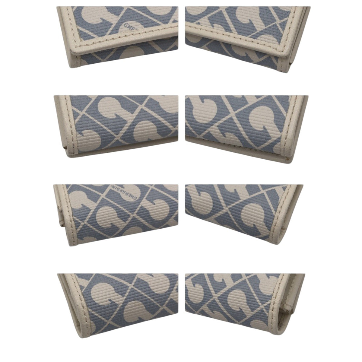 22211
GHERARDINI ゲラルディーニ ホワイト ブルー ポリエステル / レザー 長財布 ロングウォレット 男女兼用 メンズ ABP4