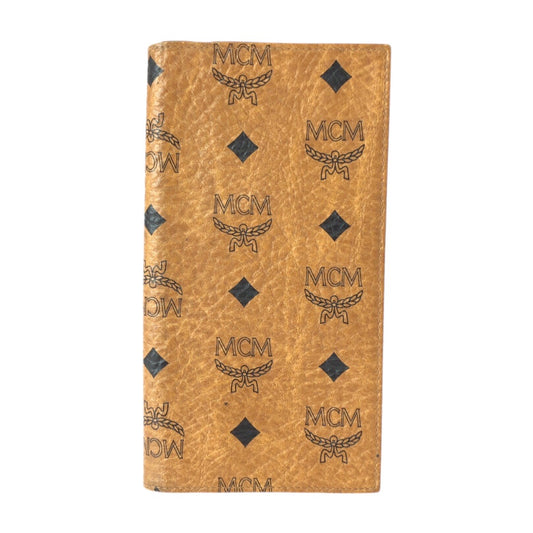 22213
MCM エム シー エム ヴィンテージ ヴィセトス ベージュ キャメル ゴールド金具 レザー 長財布 ロングウォレット メンズ AB4