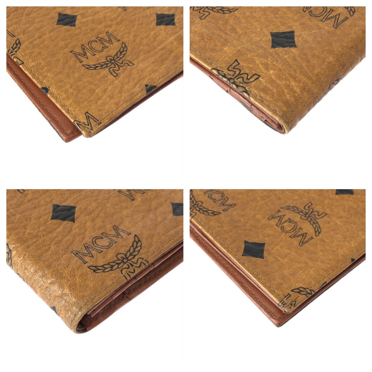 22213
MCM エム シー エム ヴィンテージ ヴィセトス ベージュ キャメル ゴールド金具 レザー 長財布 ロングウォレット メンズ AB4