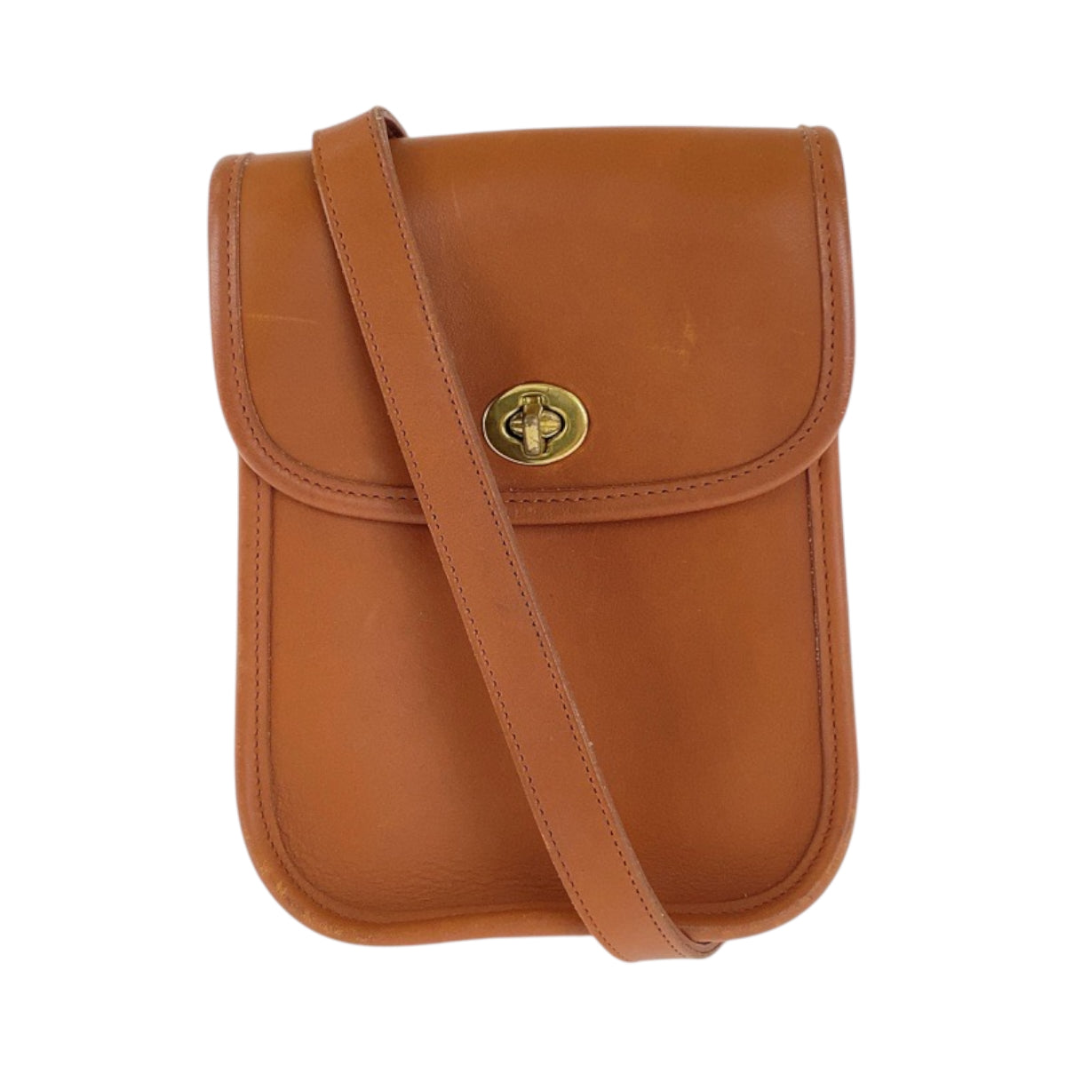 22218
COACH Vintage Old Coach Brown Camel Gold Hardware Leather 9978 Shoulder Bag Pochette Ladies ABP20