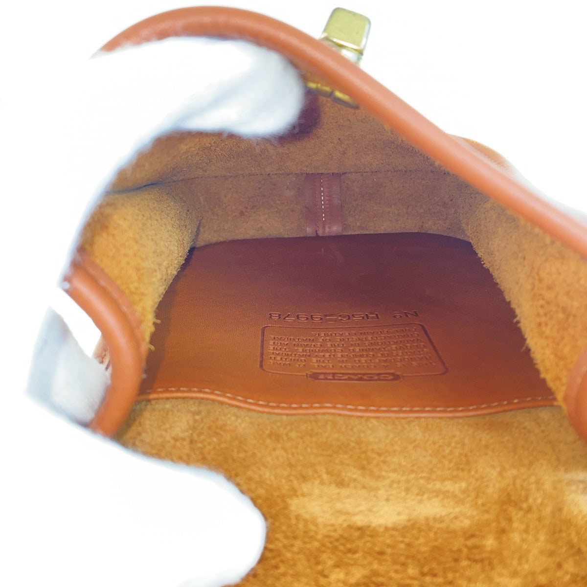 22218
COACH Vintage Old Coach Brown Camel Gold Hardware Leather 9978 Shoulder Bag Pochette Ladies ABP20
