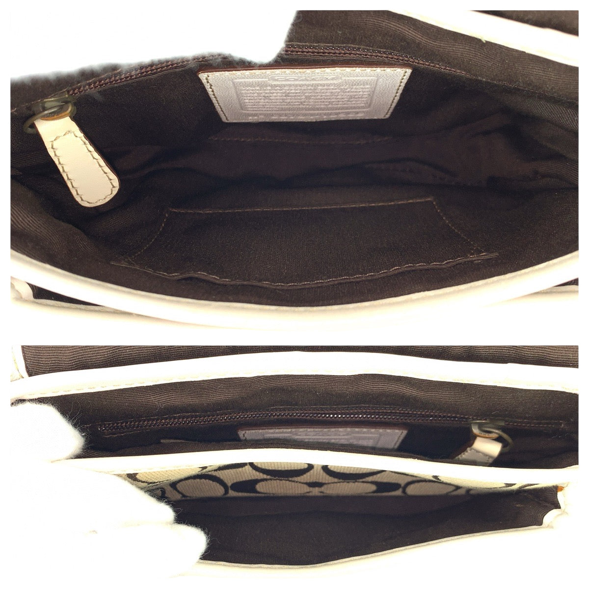 22222
COACH コーチ シグネチャー ベージュ ホワイト ゴールド金具 キャンバス / レザー 10566 ショルダーバッグ メッセンジャーバッグ レディース ABP7