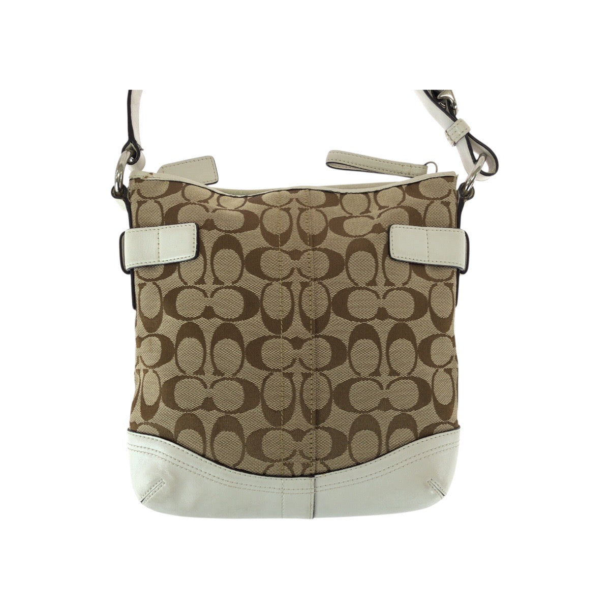22228
COACH Signature Brown Beige White Canvas / Leather B06U-3577 Shoulder Bag Messenger Bag Women's AB6