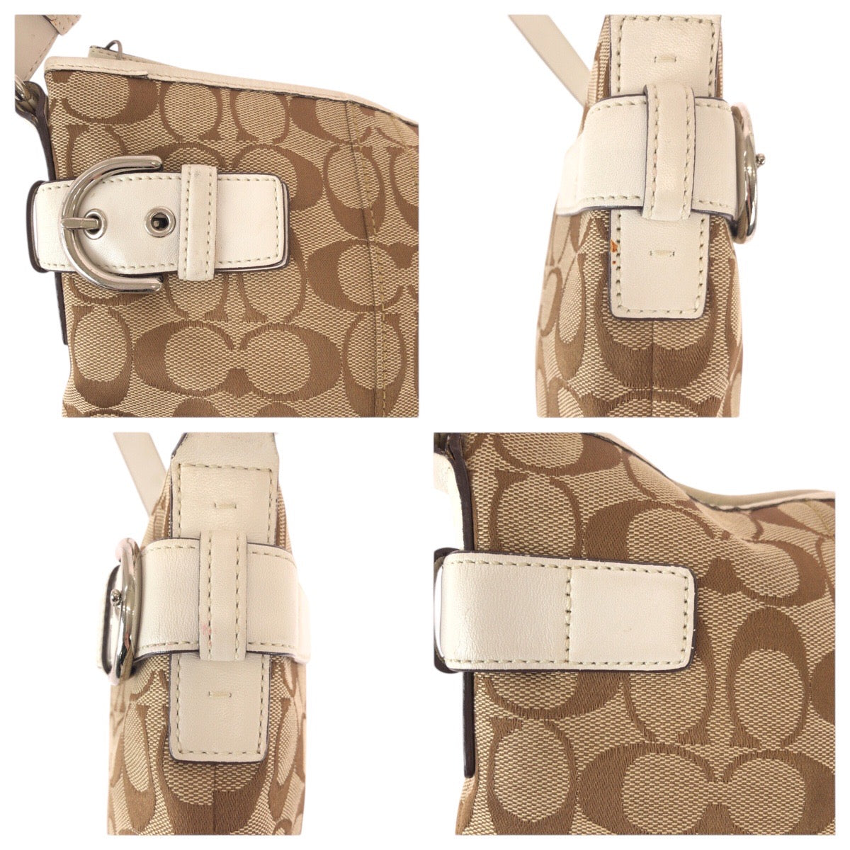 22228
COACH Signature Brown Beige White Canvas / Leather B06U-3577 Shoulder Bag Messenger Bag Women's AB6