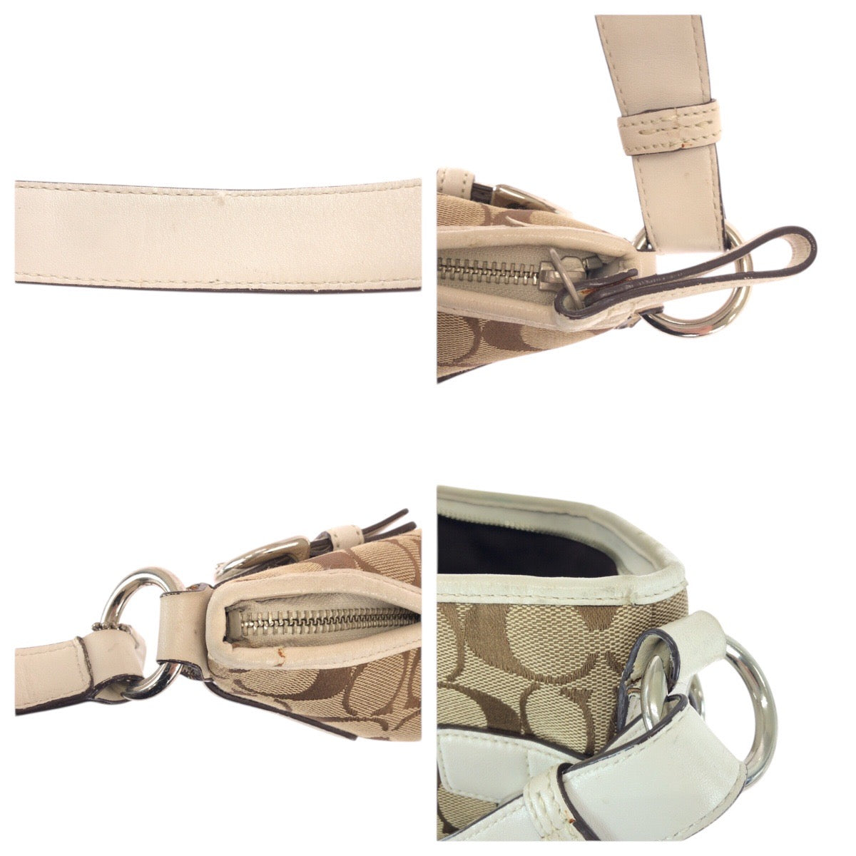 22228
COACH Signature Brown Beige White Canvas / Leather B06U-3577 Shoulder Bag Messenger Bag Women's AB6