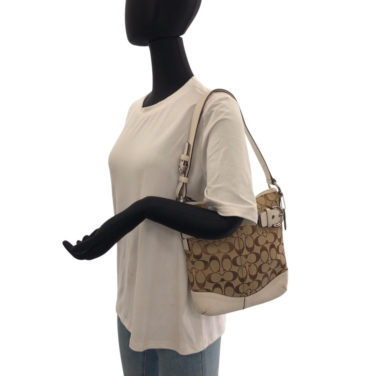22228
COACH Signature Brown Beige White Canvas / Leather B06U-3577 Shoulder Bag Messenger Bag Women's AB6