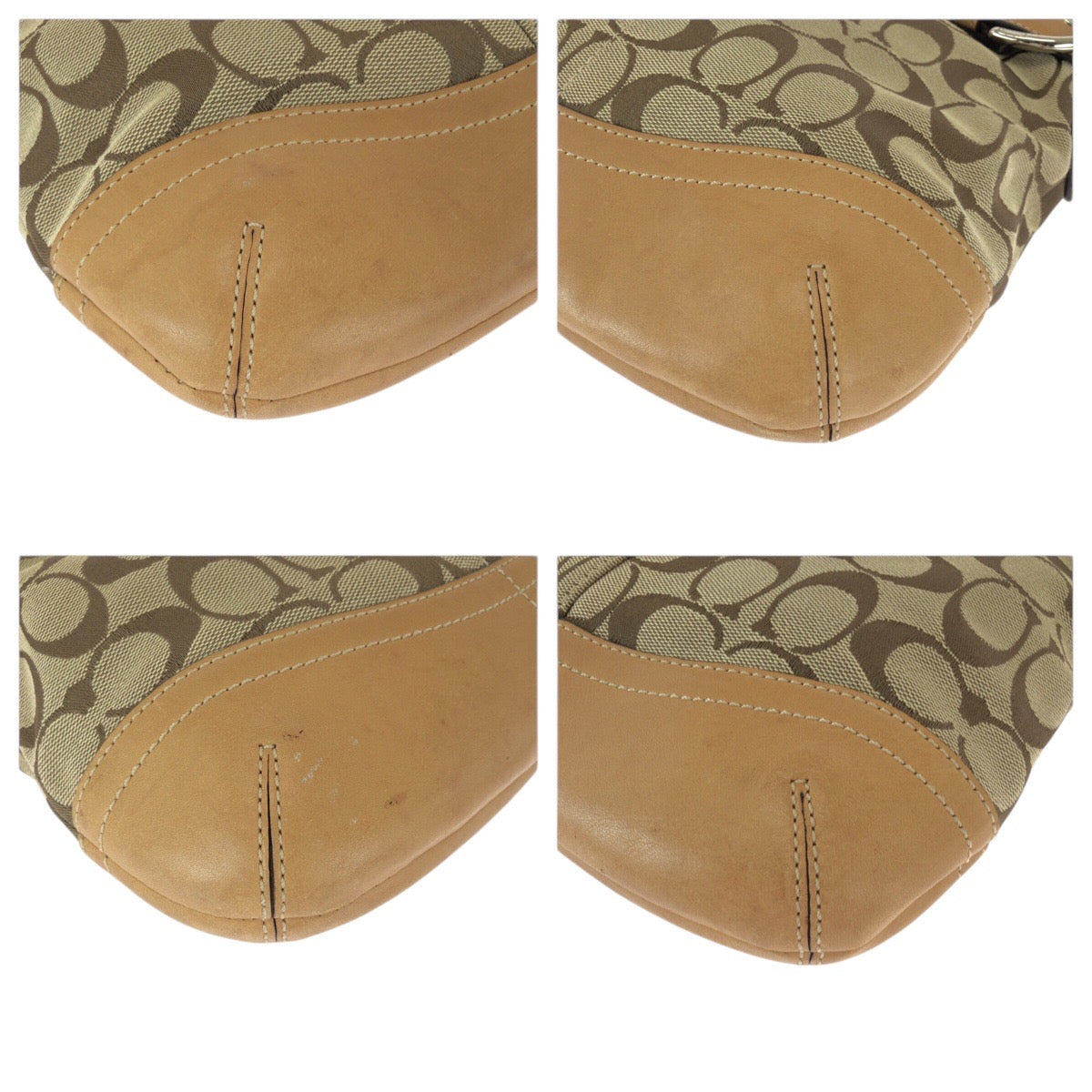 22235
COACH コーチ シグネチャー ブラウン ベージュ シルバー金具 キャンバス / レザー F0926-F03574 ショルダーバッグ メッセンジャーバッグ レディース AB6