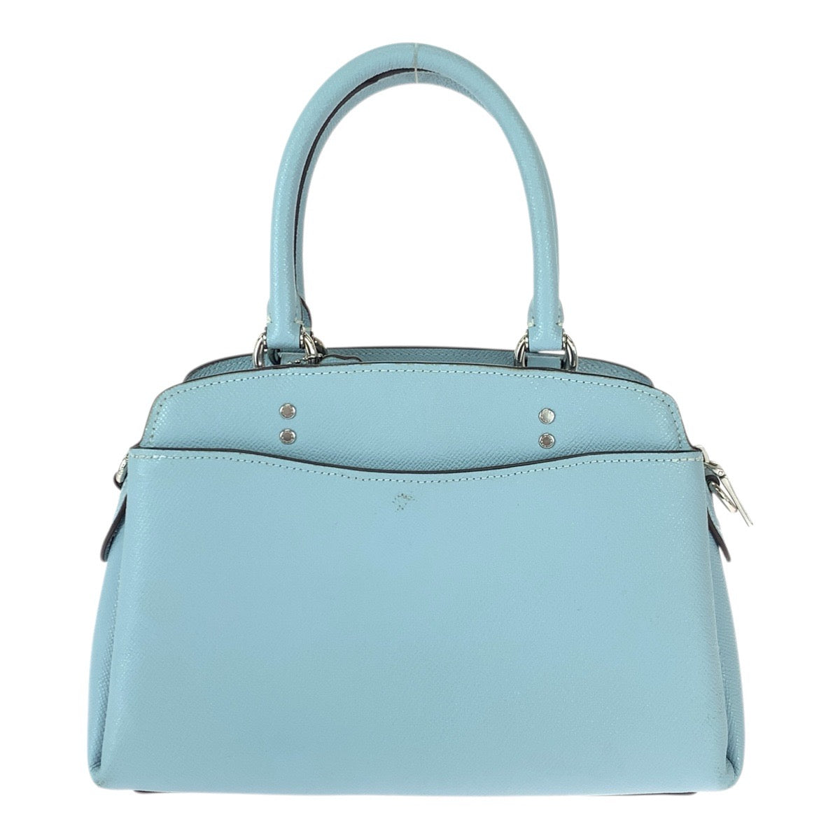 22237
COACH コーチ ミニ リリー キャリーオール ブルー ライトブルー シルバー金具 レザー 91146 ハンドバッグ レディース AB6