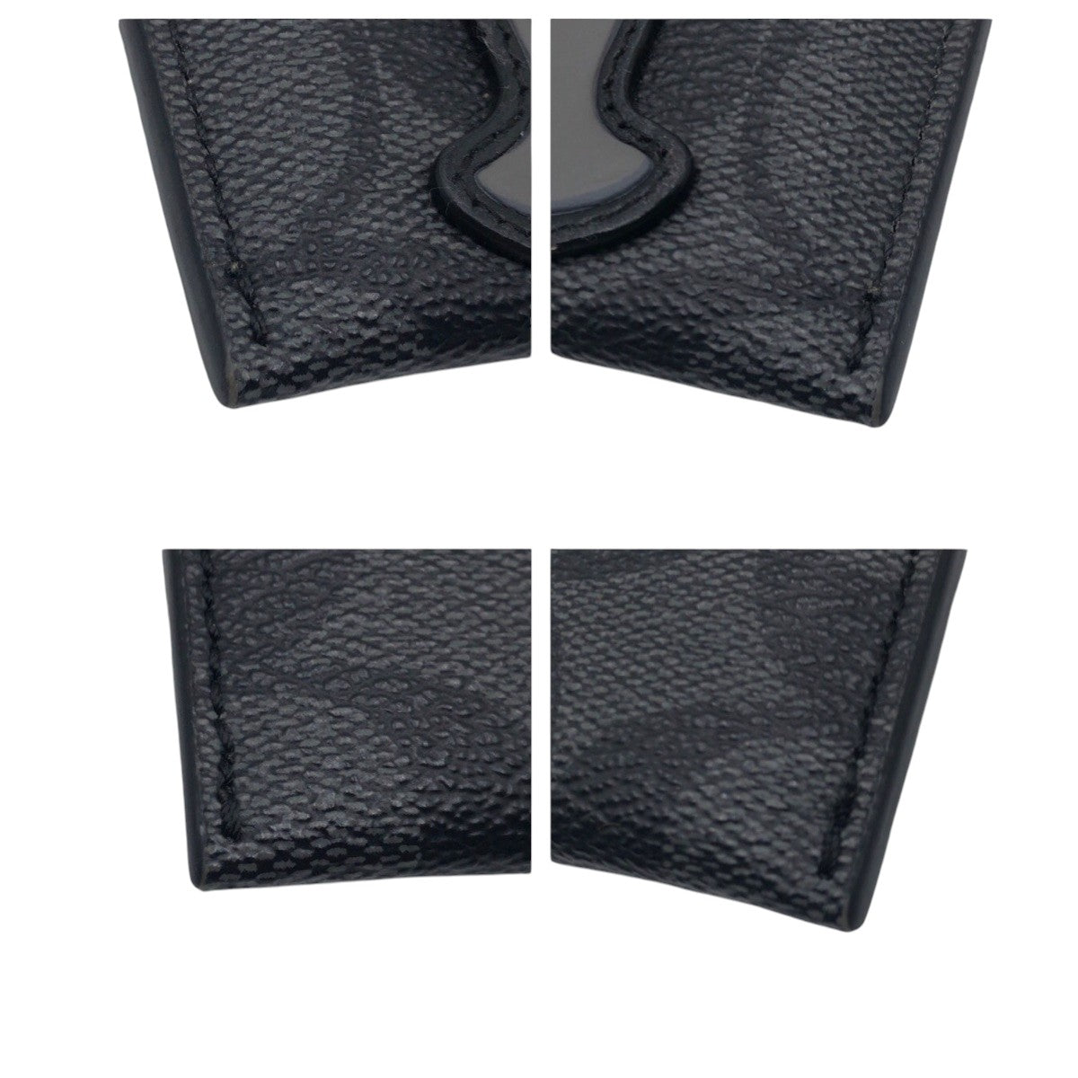 22246
COACH コーチ ディズニーコラボ シグネチャー ブラック 黒 パープル レザー M1991 カードケース パスケース 名刺入れ レディース A4