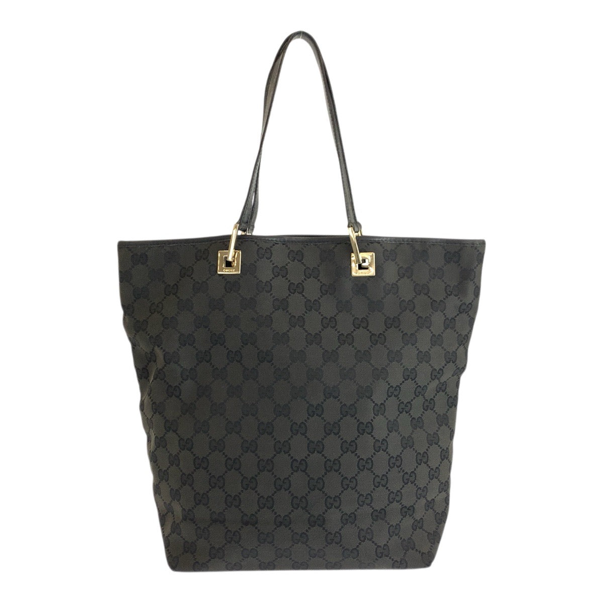 22249
GUCCI グッチ ブラック 黒 ゴールド金具 GGキャンバス / レザー 002 1098 トートバッグ ハンドバッグ レディース AB14