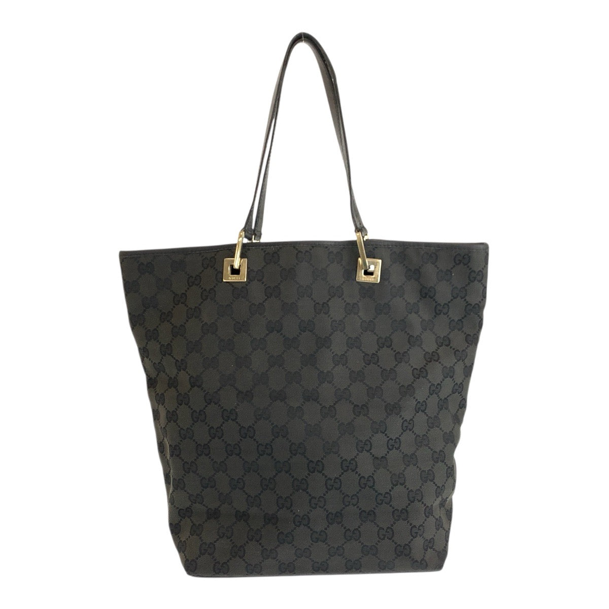 22249
GUCCI グッチ ブラック 黒 ゴールド金具 GGキャンバス / レザー 002 1098 トートバッグ ハンドバッグ レディース AB14