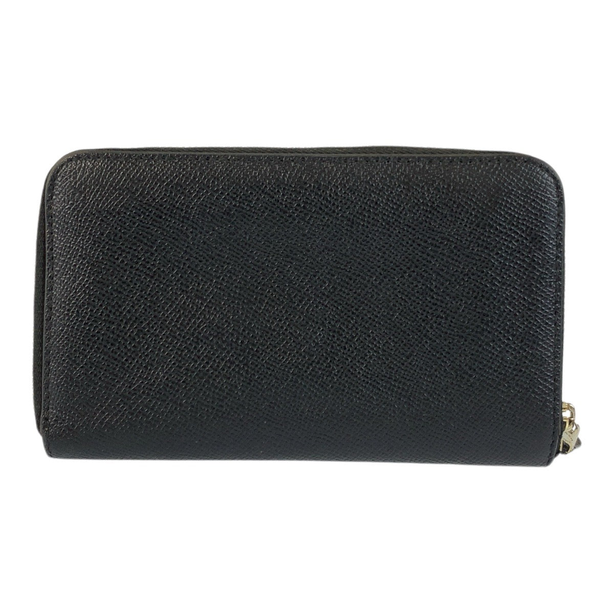 22262
COACH Black Gold Hardware Leather Folding Wallet Compact Wallet Women's AB2