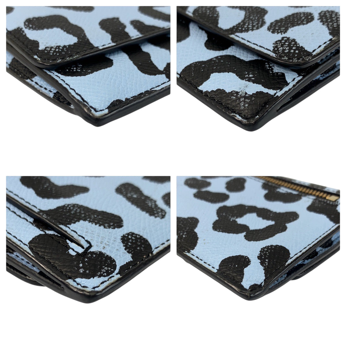 22263
COACH コーチ ブルー ゴールド金具 レザー K1480 長財布 ロングウォレット レディース AB2