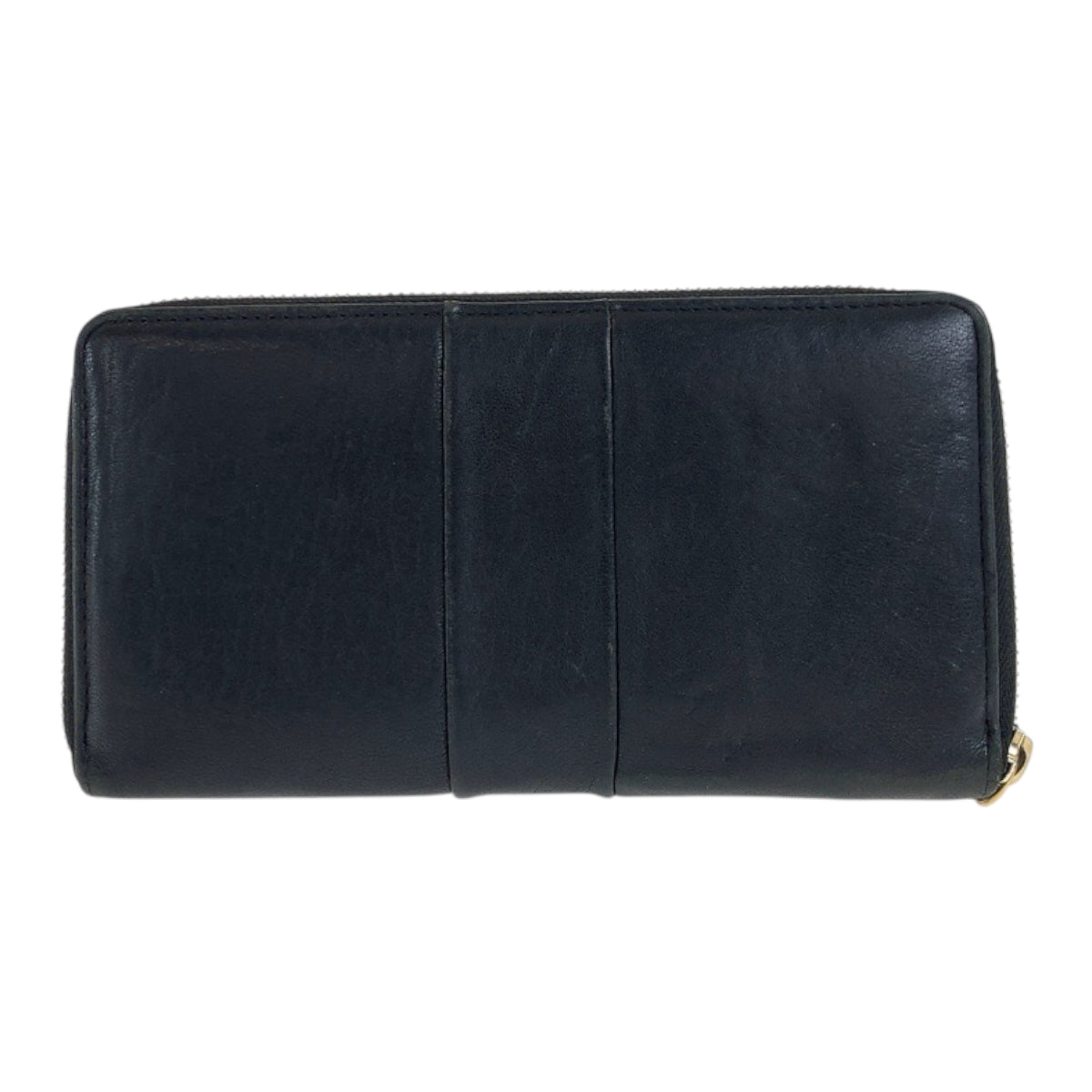 22274
Chloe クロエ ジューン ブラック 黒 グレー ゴールド金具 レザー 長財布 ロングウォレット レディース B2