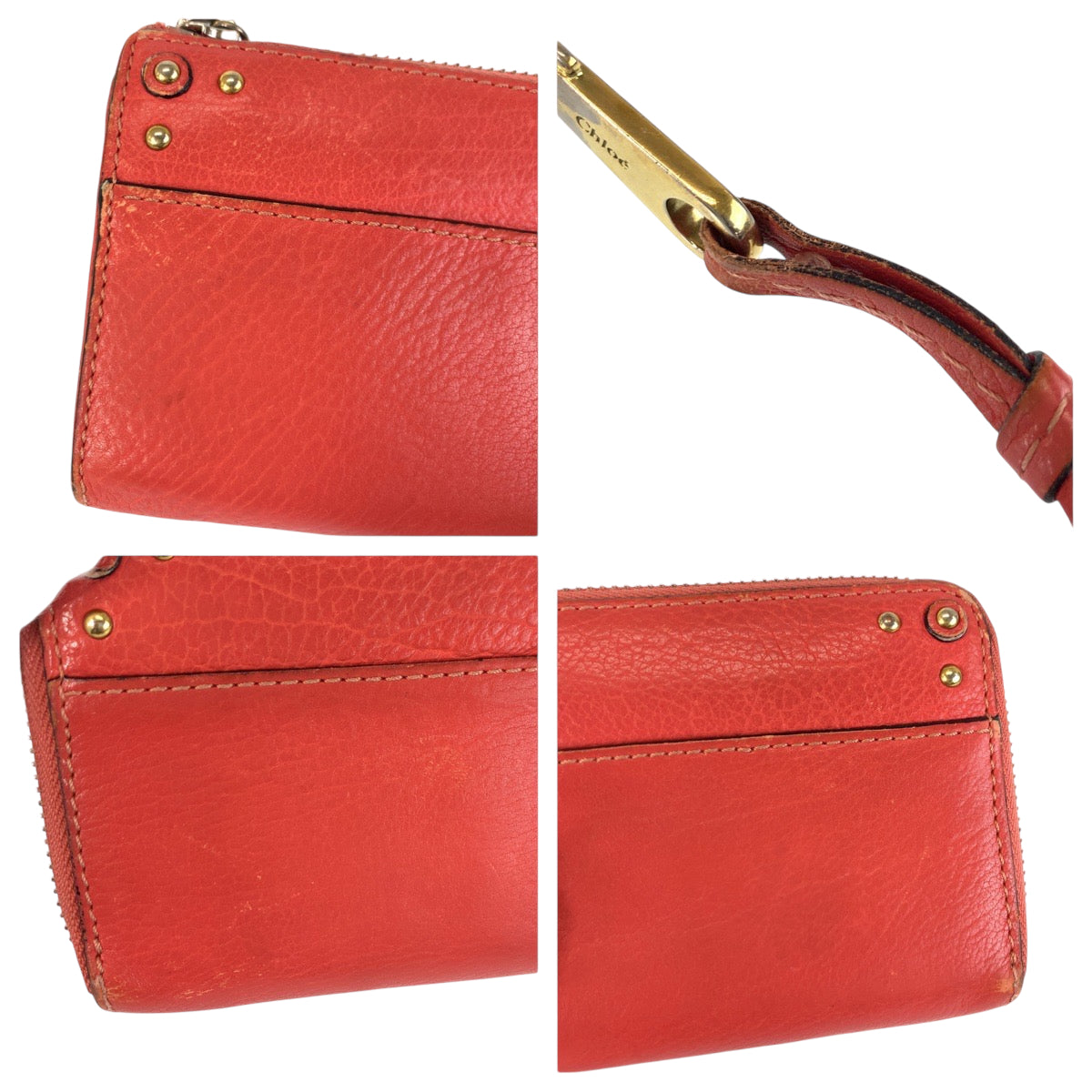 22275
Chloe クロエ パディントン オレンジ レザー 長財布 ロングウォレット レディース AB5